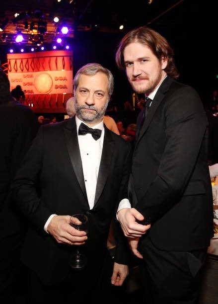 AwardShowUpdate's tweet photo. .@JuddApatow &amp; @boburnham at the 74th Annual Directors Guild Of America Awards.
#DGAAwards https://t.co/34tBSFcdiW