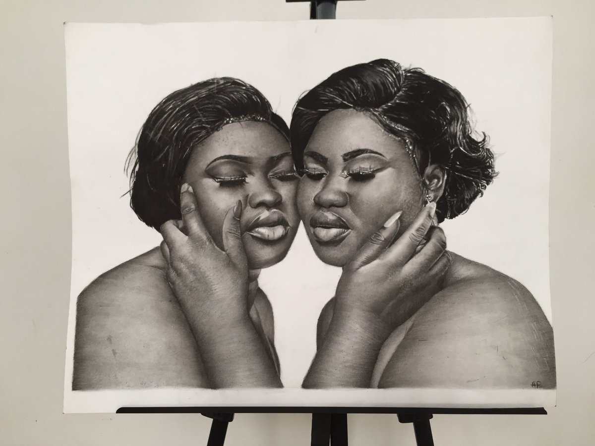 agboton_geo's tweet photo. Ella &amp;Ellie twins drawing
Compressed charcoal on Bristol paper
60cm*40cm

#portrait# charcoalart&amp; artist #charcoal# artistoninstagram# hyperrealism https://t.co/O8QeDm2Dyv