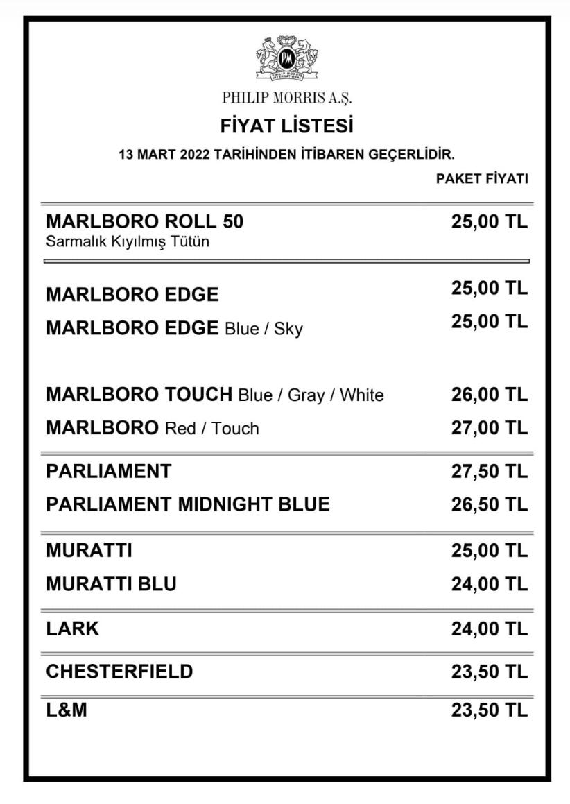 Tütün ürünlerine gece gelen sessiz sedasız zammcık..
#uyanTürkiyem