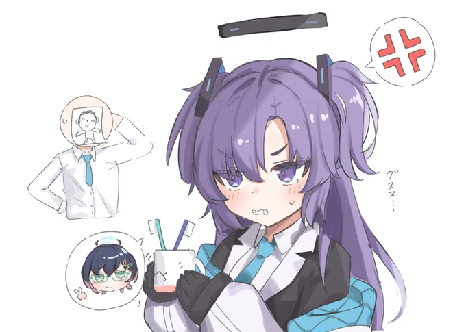 後日談:シャーレに歯ブラシが増えました。 