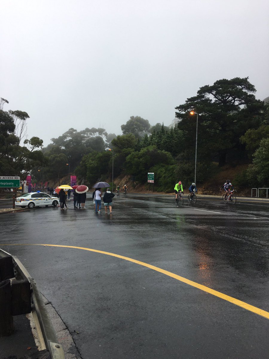 Respect to the #cyclists braving this weather for #CTCycleTour !