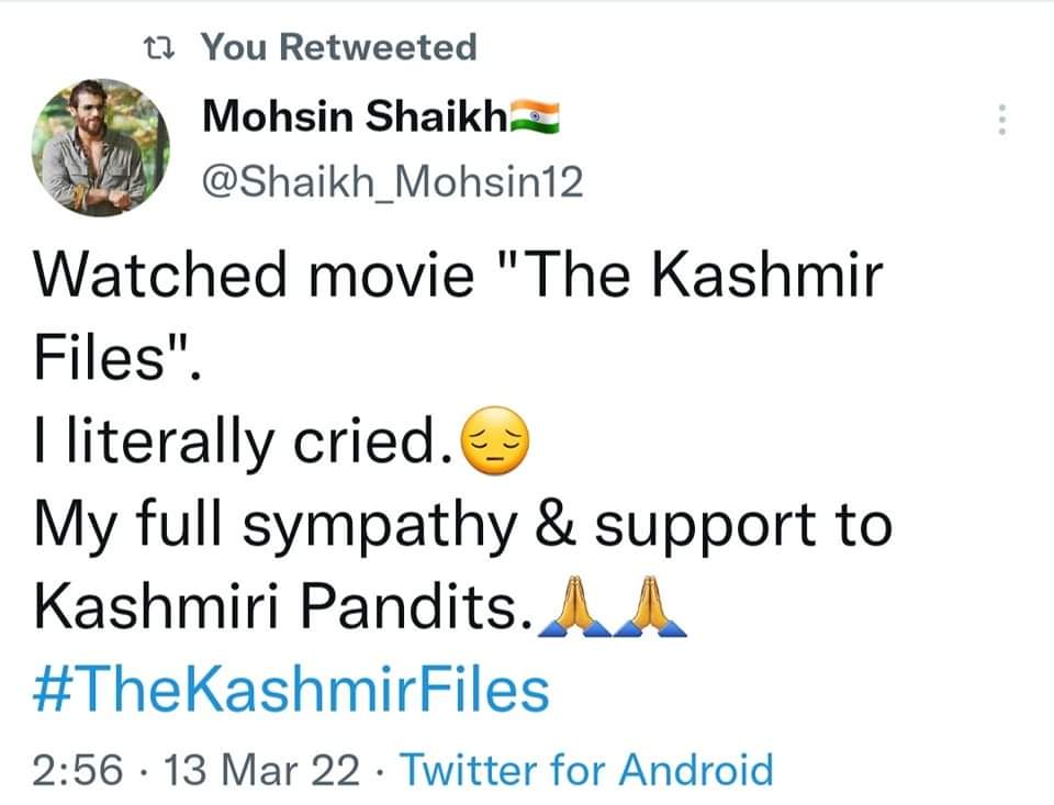 Amana_Ansari's tweet photo. I hope more and more Indian Muslims watch this movie to understand reality. https://t.co/FplNO1xauD
