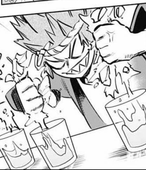 fucksukuna's tweet photo. ohmygod kirishima squeezing apples with his bare hands and eri trying to copy him is the cutest thing ever 😭 https://t.co/ZwF7UTlNfm