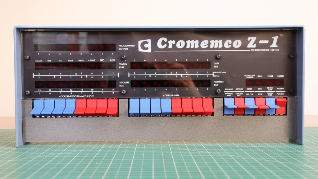 TheHighNibble's tweet photo. This project has languished for too long! Finally I have finished face plates for the #Cromemco Z-1. Still to come: updates to https://t.co/CqB1Au5qi6 and some YouTube video at https://t.co/1YvnUxvBS6 showing the Z-1 running #Cromix in action. https://t.co/1M0W7ZlpG0