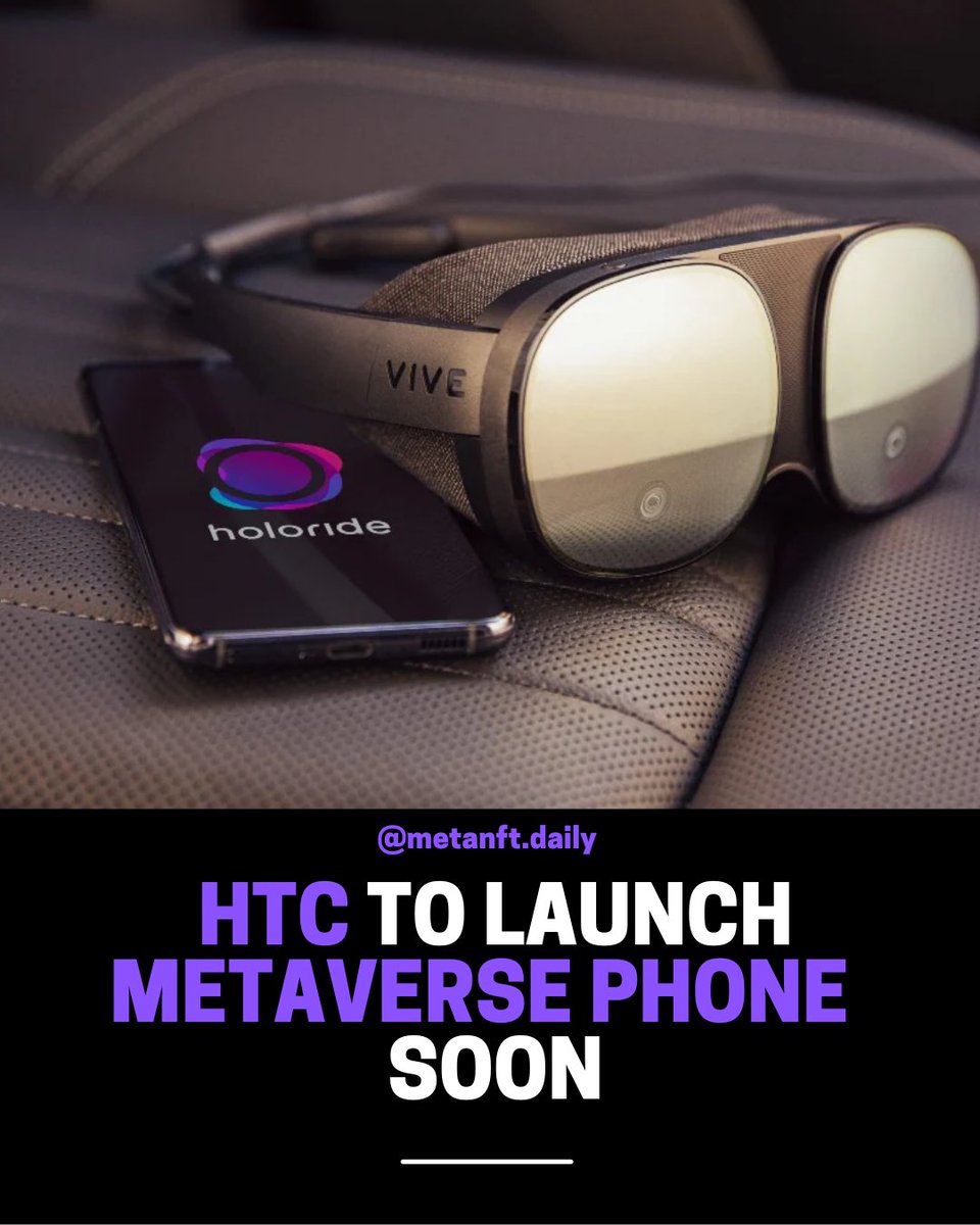MetaNFTdaily's tweet photo. HTC plans to launch a next-generation premium smartphone designed for immersive technologies in the Metaverse.📱
What do you think of the future of HTC?
@htcvive
#metaverse #htc #metaversephone #metaverse #web3 #technews #technews24h #techupdates https://t.co/aDre2s5ykP