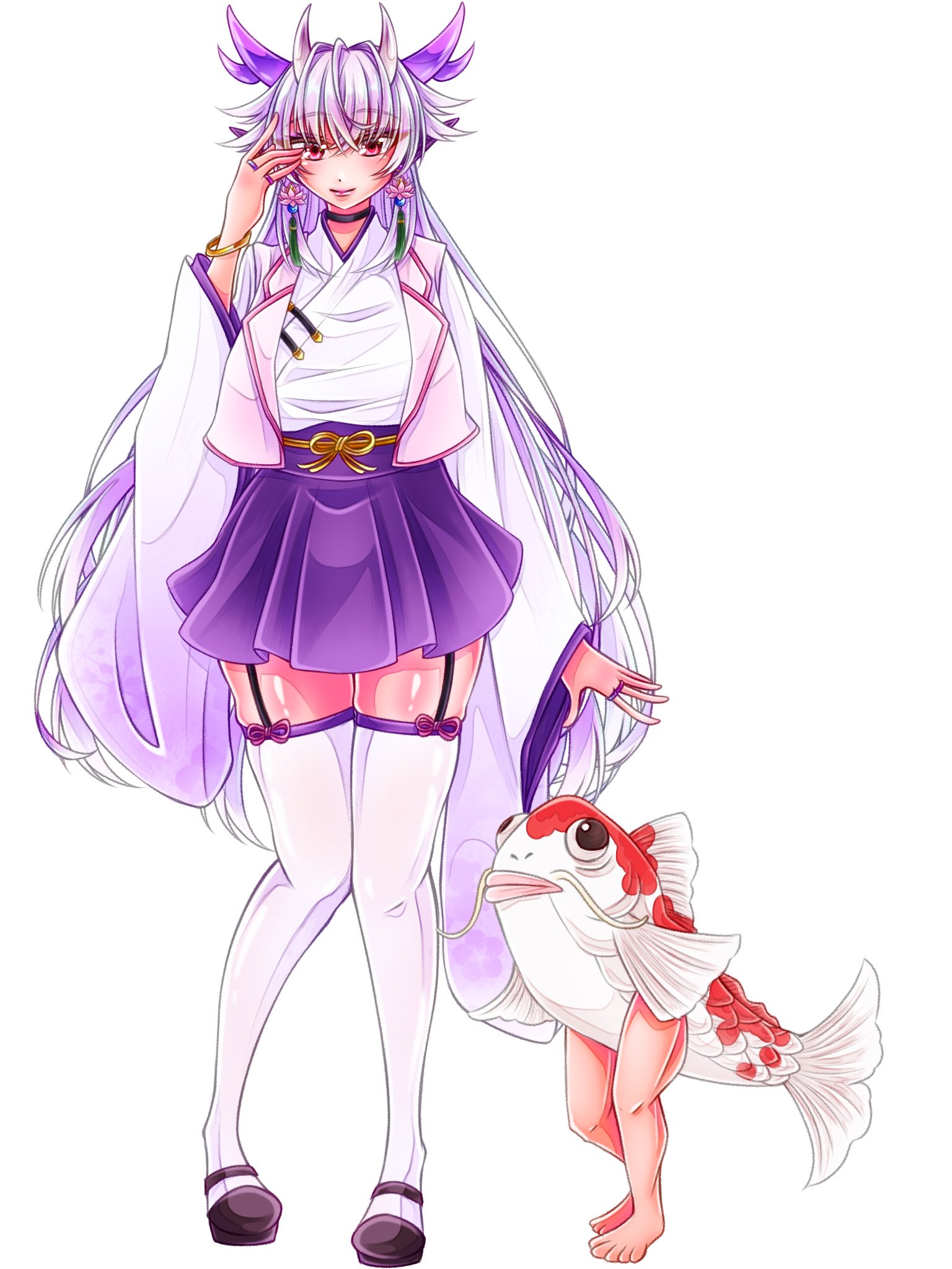 ペトリキウカ塗りのプレート（人間国宝ホロべッツ）20cm 手描き　 CCPミドルサイズシリーズ/ ヘドラ飛行形態 幼体付属