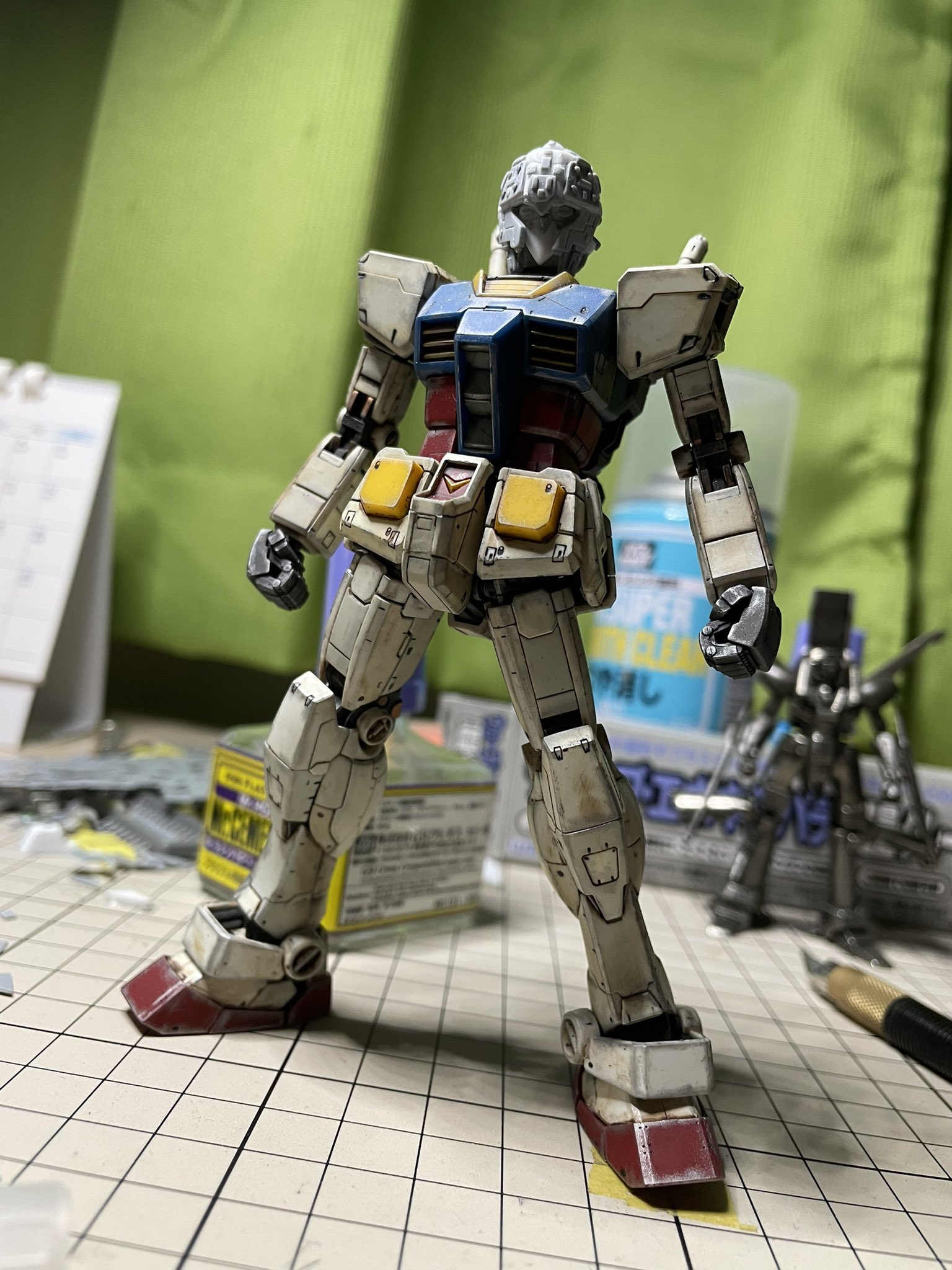 Mask テツ Mk 2 スマート体型のms用カスタムパーツとしてスクラッチ中のオリジナルガンダム頭部タイプ3 Rx 78と割とマッチしてると思うの 次回からは前頭部以外を改修していきます フルスクラッチ プラモデル ガンプラ ガンプラ初心者