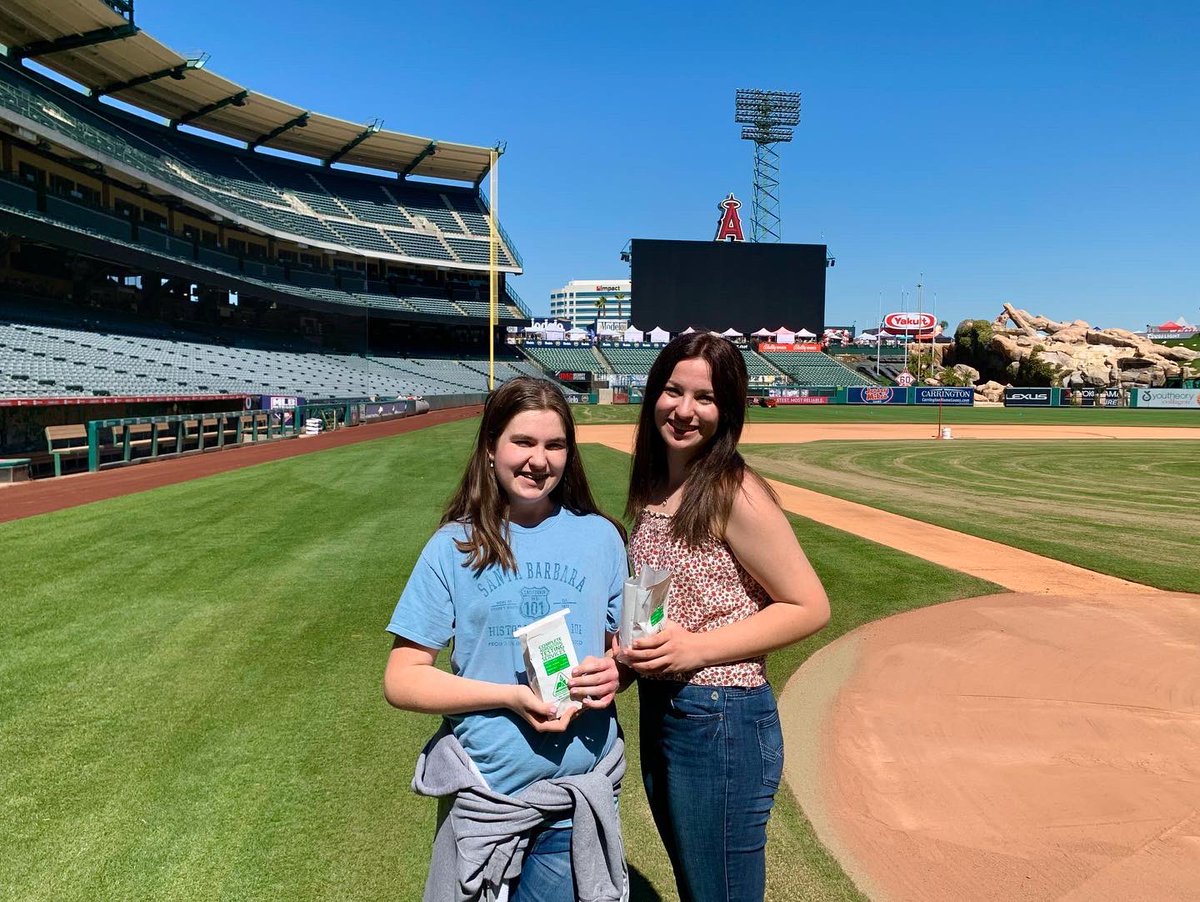 PaulWizikowski's tweet photo. Excited that we finally have a season! The big A is getting dialed in so it’s time for more sampling. I brought some help this time. #baseball #mlb #angels #turf #sportsturf #turfgrassmanagement #agronomy #talkingturf #realgrass #keepitreal @SimplotTurf @SimplotCompany @Angels https://t.co/OC8fBSlRlT