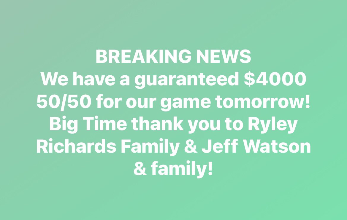There will be supper, drinks, hockey &amp; at least $4000 up for grabs tomorrow night in Yellow Grass!