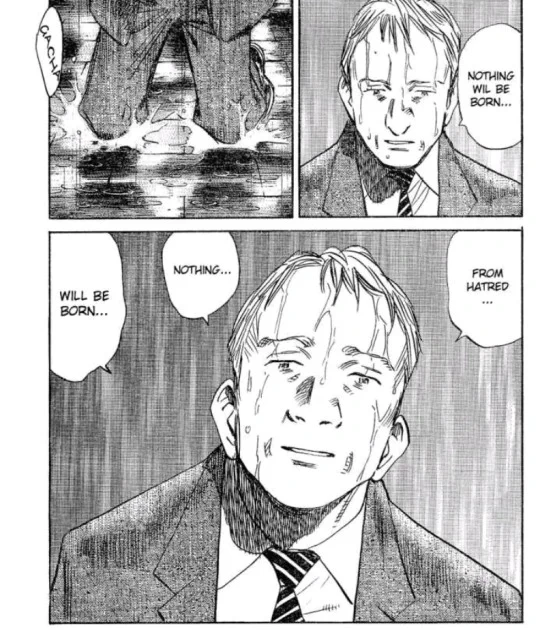 Naoki Urasawa. What a master of story telling and just the sheer way he draws such different faces and people really made me change the way i drew as a teen. 