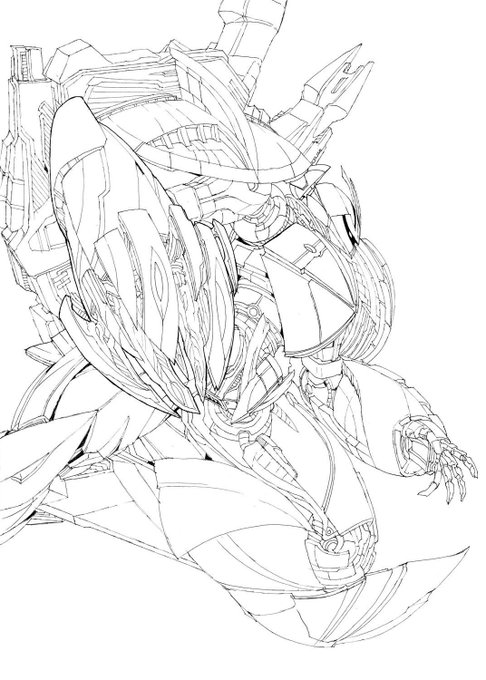 線画もいいよね。(h 