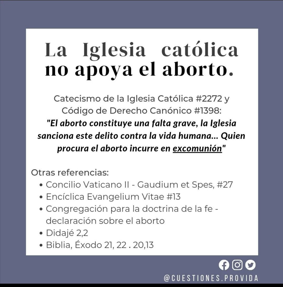 CuestionesP's tweet photo. @MydasGold @pedroxlobo11 Amigo, Aquí están las referencias de en qué parte dice que la Iglesia no acepta el aborto, saludos. https://t.co/N9JkwVZs0B