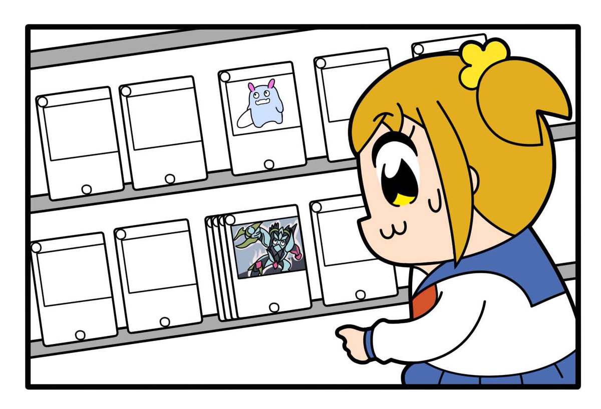 ショーケースのカードに何描くかずっと悩んでる… 