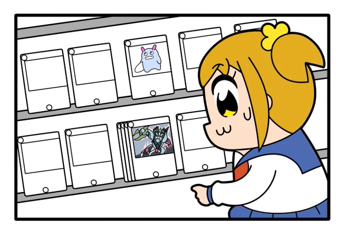 ショーケースのカードに何描くかずっと悩んでる… 