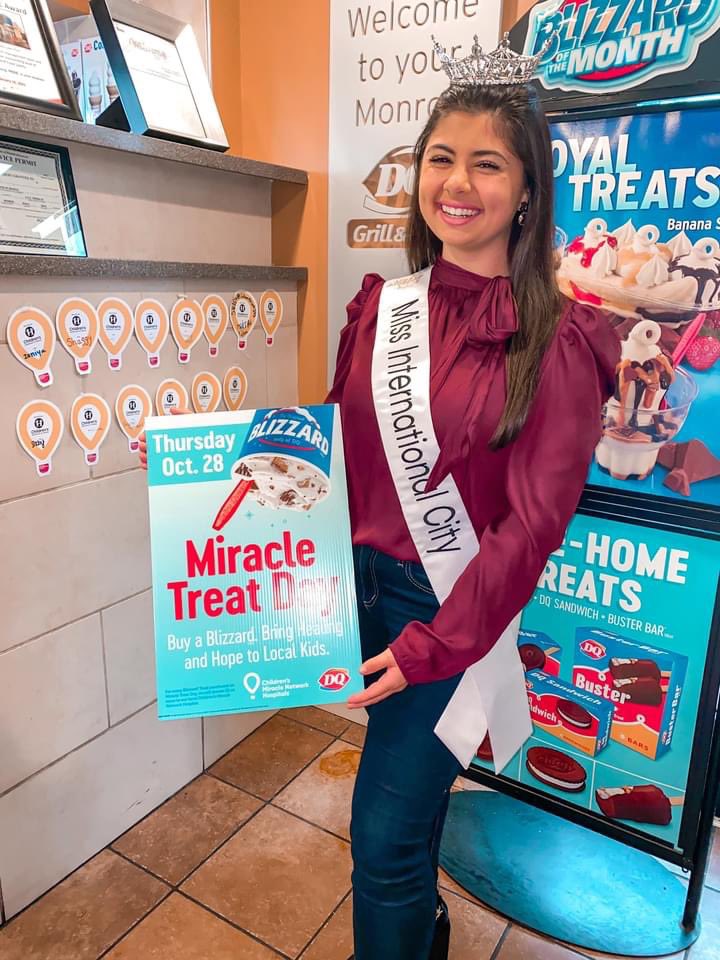 HannaJilian's tweet photo. Always a joy to participate in Miracle Treat Day!
Buy a blizzard and help raise money for Children’s Miracle Network Hospitals
💛❤️💙
#cmnh #missamerica #mao #missga #missgeorgia https://t.co/ouL9wSvx4o
