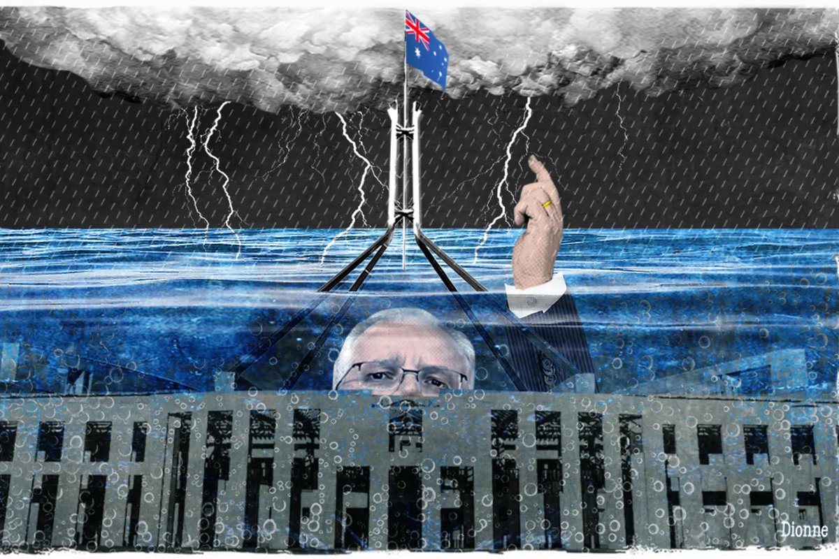 CaraMia200's tweet photo. DionneGain (the Age) 

#LNPCorruptionParty is finished in this country. #CallElectionDickhead #Election22 #AnnihilateLNP #Auspol https://t.co/RzWzcDSzTP