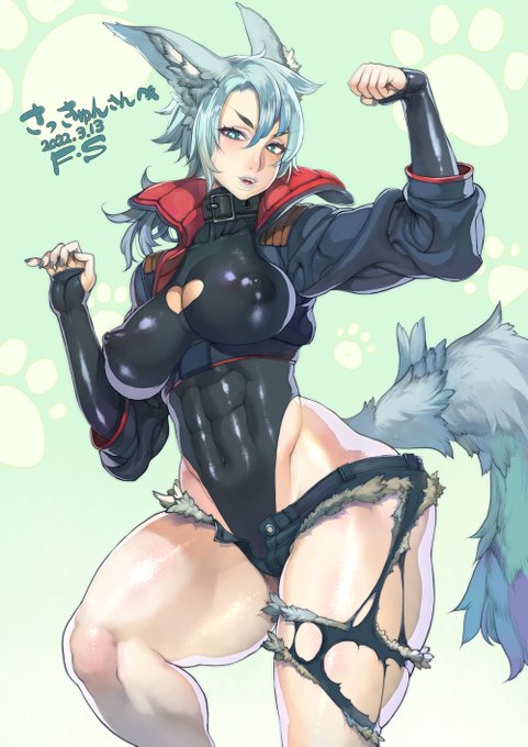 スケブ
クライアントのオリジナルキャラ。犬娘っぽいけどポーズはマッスルニャンニャン♪
#絵 #イラスト #オリジナルイラスト #創作
#イラスト依頼 #イラスト依頼募集中
#illustration #illust #drawing 
#筋肉娘 #ケモ耳 