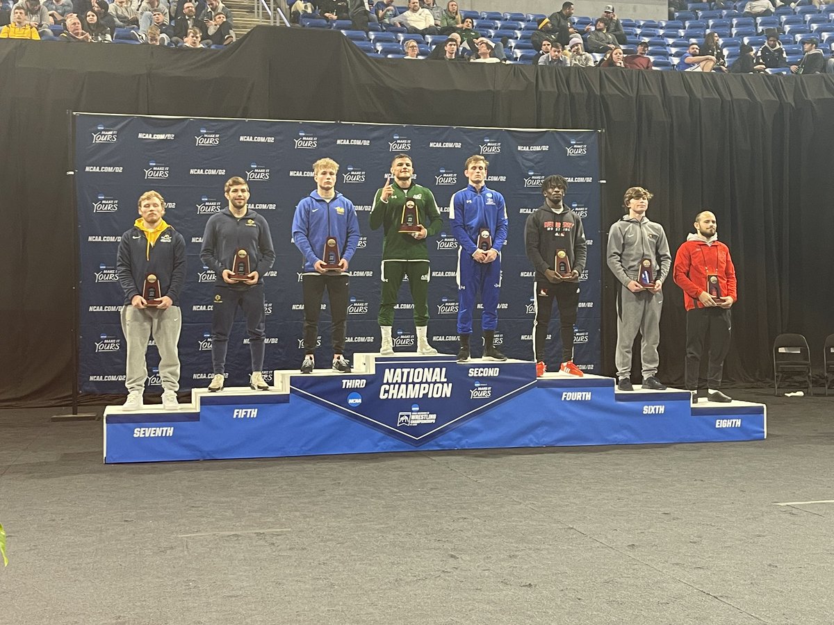UIndyWrestling's tweet photo. 6️⃣TH as a team, 4️⃣ All-Americans

Highest Team Finish Ever ✔️
Tied most All-Americans Ever ✔️
2 National Finalists ✔️

#D2Wrestle #HoundsAtNCAAs https://t.co/3Qkbl8nu0Z
