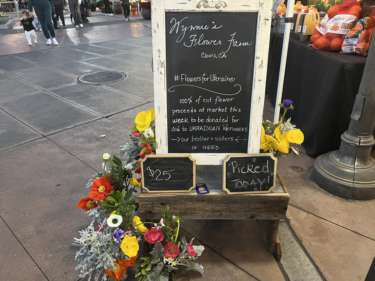 Kaylieqmcj's tweet photo. Wynnie’s Flower Farm will donate 100% of the proceeds from that week for aid to Ukrainian Refugees. https://t.co/XLa6QJDrYq