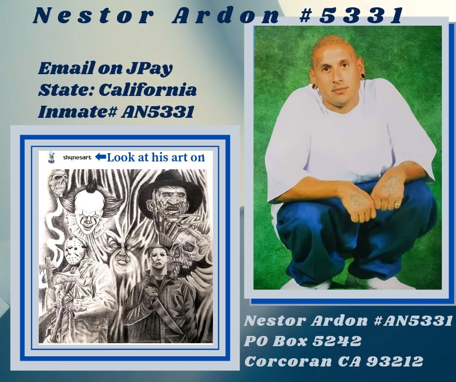 **** Females Only ****
Hello my name is Nestor I'm a 32 years young Salvadorian from Montebello California. I'm looking for people who can bring some positivity in my life and bring me a few laughs as well. I enjoying doing art, you can check out my work on IG Shynesart