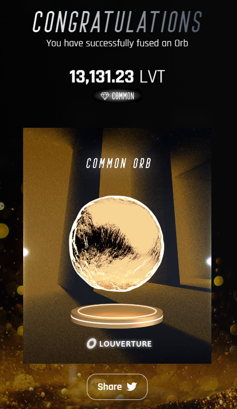 Minted this orb as well. Not bad $LVT 2.0