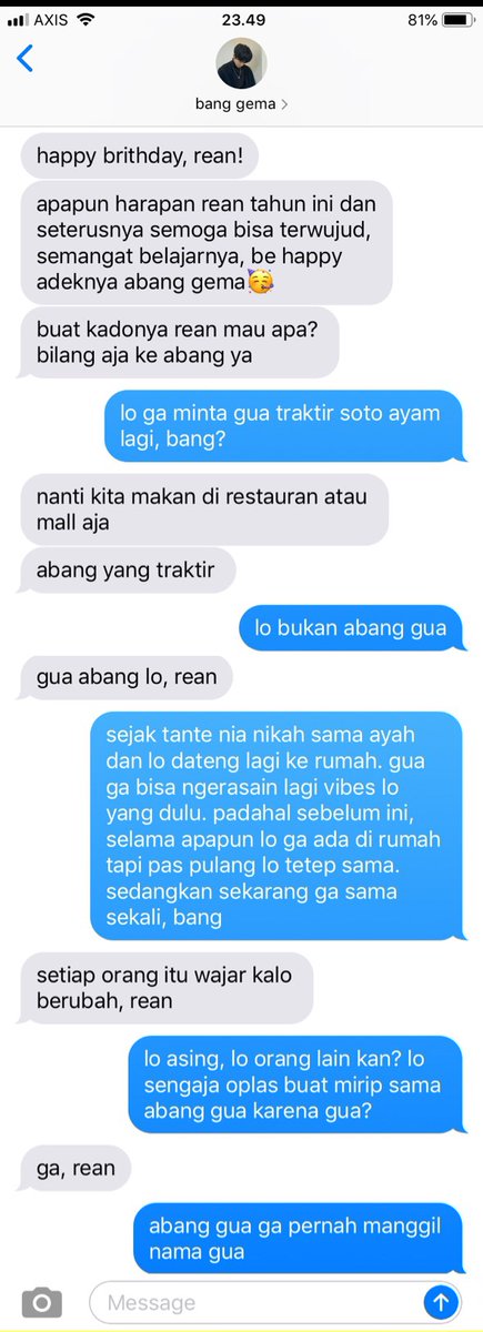 armaraher's tweet photo. "Dia bukan Abang gua."

— doyoung x renjun prompt au. https://t.co/PlVeCYYkyB