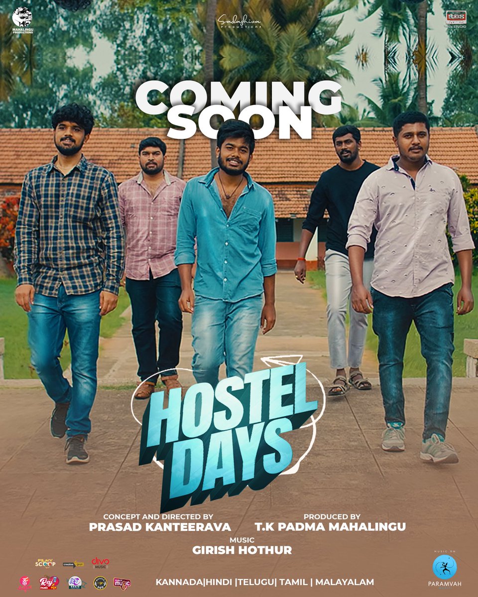 Divo (@divomovies) on Twitter photo Get ready folks 💥
#HostelDays coming 🔜 Releasing in 5️⃣ languages 🔥
<a href="/Prasadgowda09/">prasad kanteerava</a> <a href="/Rakshithp77/">Rakshith Prakash Gowda</a> #GirishHothur <a href="/divomusicindia/">Divo Music</a> #DivoMusicHindi <a href="/ParamvahMusic/">Paramvah Music</a> <a href="/ParamvahStudios/">Paramvah Studios</a> #ManoramaMusic Get ready folks 💥
#HostelDays coming 🔜 Releasing in 5️⃣ languages 🔥
<a href="/Prasadgowda09/">prasad kanteerava</a> <a href="/Rakshithp77/">Rakshith Prakash Gowda</a> #GirishHothur <a href="/divomusicindia/">Divo Music</a> #DivoMusicHindi <a href="/ParamvahMusic/">Paramvah Music</a> <a href="/ParamvahStudios/">Paramvah Studios</a> #ManoramaMusic
