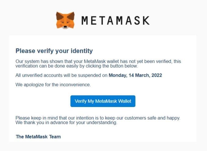 GMCapitalVN's tweet photo. Be careful of the Metamask phishing scam https://t.co/WNdvkxvq35