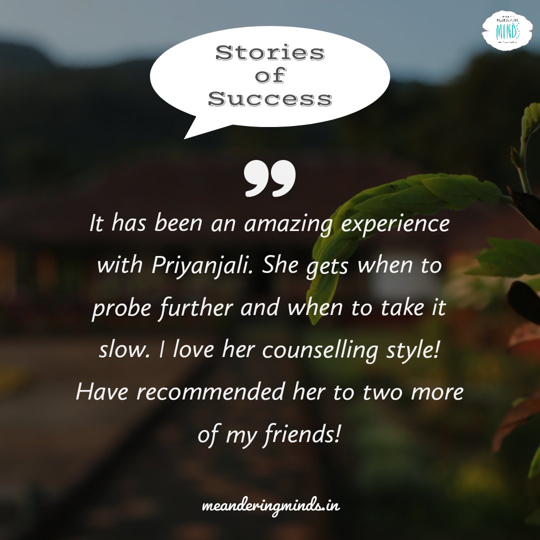 mindsmeander's tweet photo. Words that keep us going!
#mentalhealthisimportant #psychology #mentalhealthawareness #clinicalpsychology #wellbeing #mentalhealthmatters #mentalhealth #psychologyaids #cbt #familytherapy #Consultation #coupletherapy #individualtherapy #counseling #MeanderingMinds #PriyanjaliPaul https://t.co/W7TNFNduCg