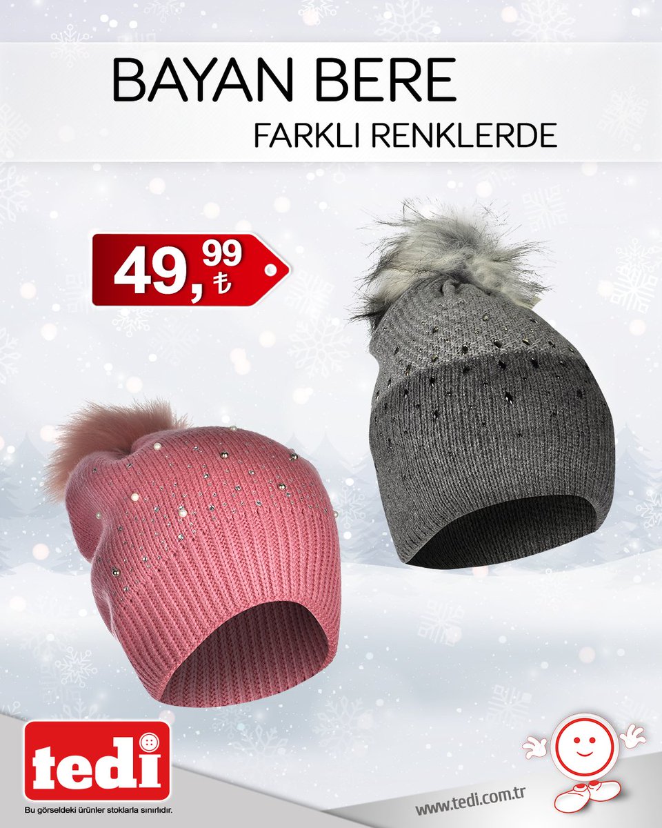 tedidiscount's tweet image. ⭐⛄ Her yaşa uygun bere, eldiven ve kaşkol modelleri Tedi’de! :) #tedi #tedidiscount #akıllıseçim #bere #kaşkol #eldiven #kar #kış