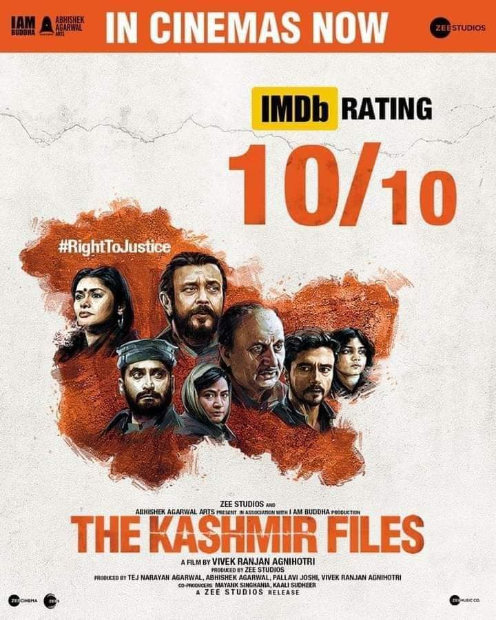 Truth Hits You 
Truth Hurts You
But, Truth Heals Too

Please go and watch 
#MustWatch_TheKashmirFiles
#TheKashmirFiles