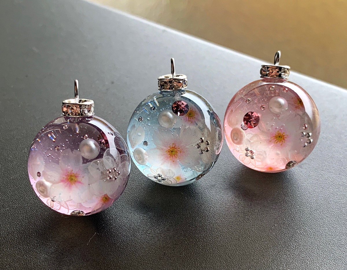 桜ネックレス🌸 #レジン #レジンアクセサリー #ハンドメイド