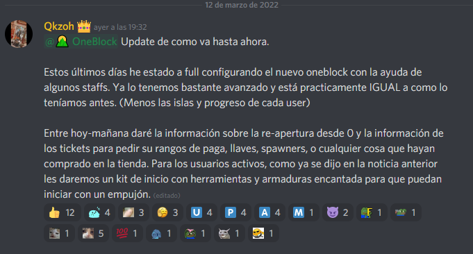 Información sobre Oneblock.