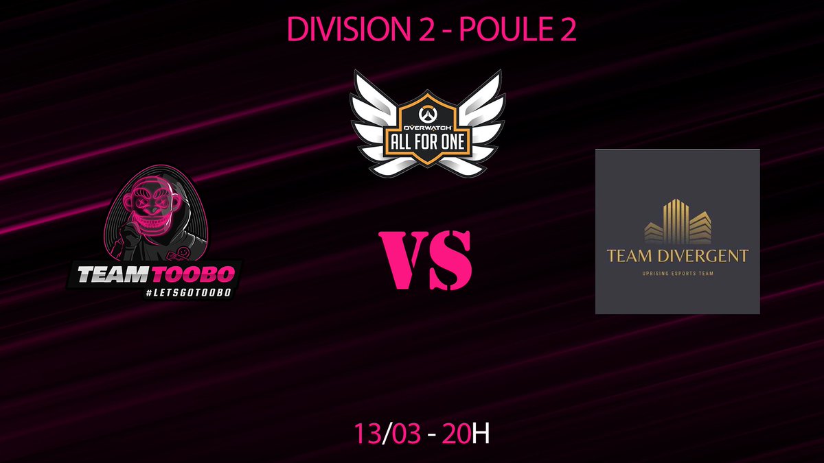 team_toobo's tweet photo. Nos Toobos sont de retour! Et nous nous retrouvons en 2ème division pour ce stage 2 du @PlayAllForOneFR🙉

Rendez-vous à 20h sur la chaine twitch de l'équipe pour les voir affronter @DivergentOrg_ 🙈

https://t.co/FZ1qcX9onz

#LetsGoToobo🐵 https://t.co/pW3Fgva1p1
