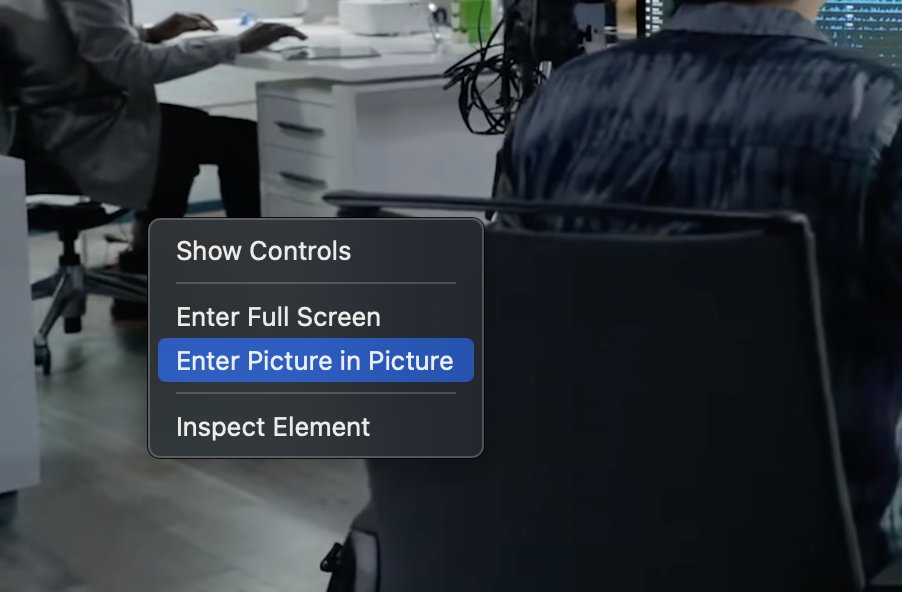 jerrybrace_com's tweet image. Did anyone else know that you can open YouTube videos in picture-in-picture mode? Right click twice on the video to get this menu... #macos #mactip #youtube