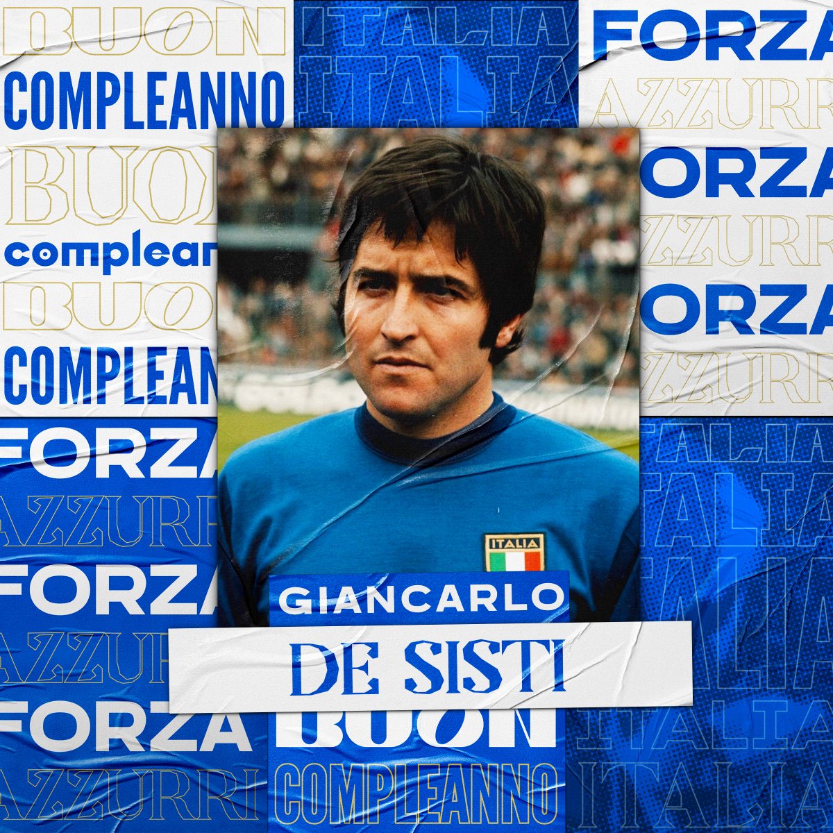 🎂 Buon compleanno al Campione del Mondo Bruno #Conti che festeggia 6️⃣7️⃣ anni 🎉 e al Campione d'Europa Giancarlo #DeSisti che ne compie 7️⃣9️⃣!

#Nazionale #Azzurri #EroiAzzurri #VivoAzzurro