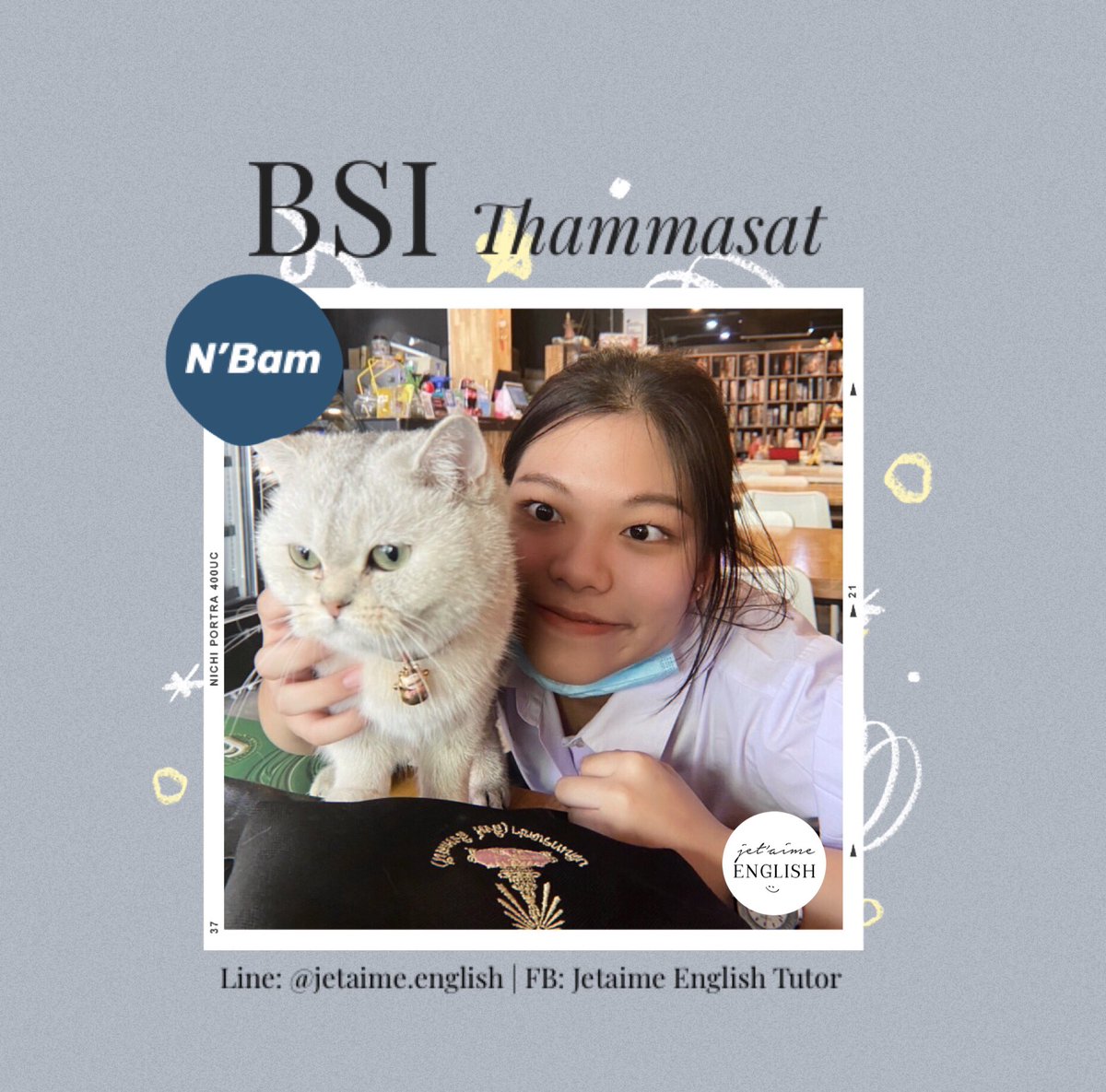 JetaimeEnglish's tweet photo. ยินดีกับน้องแบมด้วยค่า 😊 สอบติด #BSI #ธรรมศาสตร์ อินเตอร์ รอบ #Portfolio 🎉 เก่งมากๆ เลยค่ะ

🔸สนใจ สามารถนัดวัน และ เวลา มาทดลองเรียน ได้ฟรี ไม่มีค่าใช้จ่ายค่ะ

✳️ CONTACT:
• Line: @jetaime.english (มี @ ข้างหน้า)
• DM จะไม่แจ้งเตือนค่ะ 

#ติวเตอร์ #สอนภาษาอังกฤษ #GATPAT65 https://t.co/o621pU0BRI