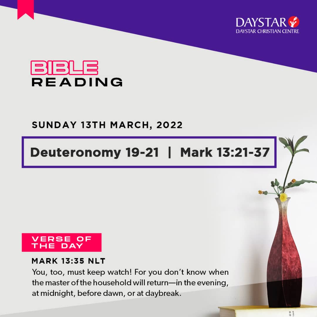 DaystarNG's tweet photo. Start your day by spending time with your God. Reading your Bible is a good way of spending time with your father in heaven.
.
#dailybiblereading #saturday #deutoronomy #mark #readyourbible #timewithgod https://t.co/EdtvgrAC31