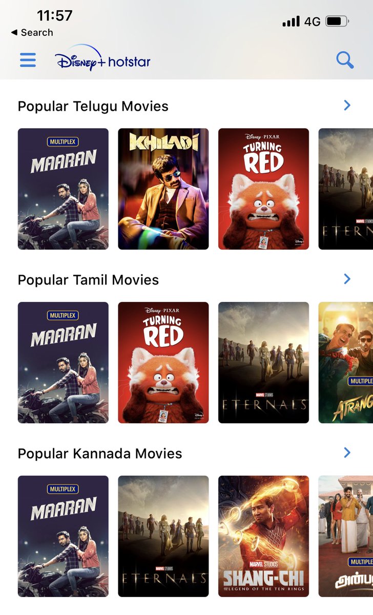 sathishmsk's tweet photo. #Maaran is in the trending list on @DisneyPlusHS and popular in south indian films due to one man army - @dhanushkraja
#MaaranStreamingNow #MaaranOnHotstar
@karthicknaren_M @MalavikaM_ @gvprakash @SathyaJyothi @thondankani @smruthi_venkat @disneyplusHSTam https://t.co/SC5lJeEtMT