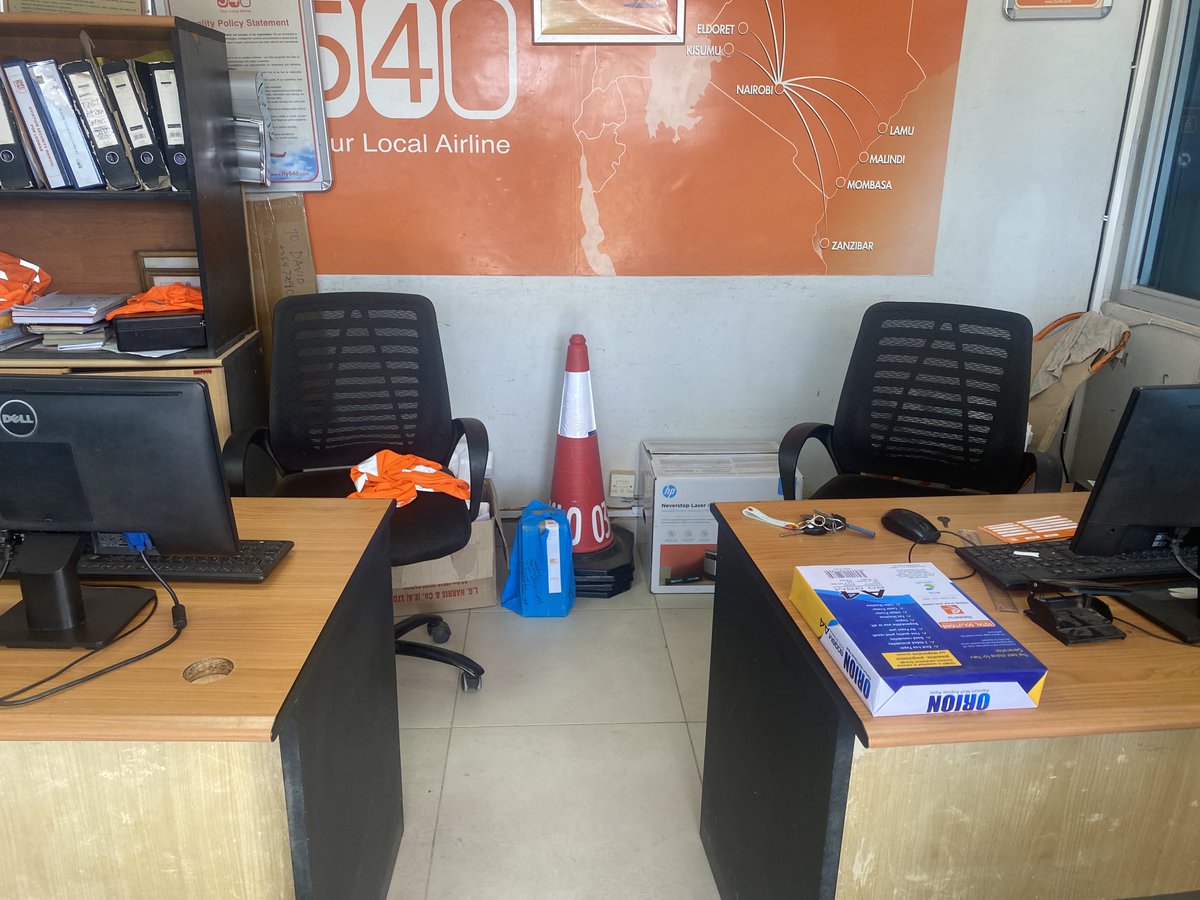 wikamar's tweet photo. Fly540Aviation have left their passengers stranded in Lodwar Airstrip, Flights cancelled and no one in the office to Explain anything. It has become a habit @KenyaAirports you need to intervene. https://t.co/CbiVwqdt13
