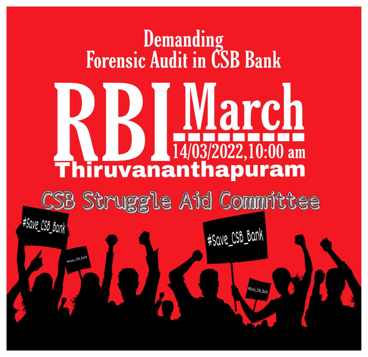 CSBOA2's tweet photo. @RBI #TimesofIndia #NDTVTopStories #republictv @PremWatsa @Asianetnewsm @manoramanews @mathrubhuminews @ReporterTv_News @DBIDaily @madhyamam @BBCBreaking @janamtvenglish @CSBBankLtd @bizbenchmark @FoxNews @enews @CSBBankLtd @SEBI_India @DFS_India @ChiefIba @aiboc_in @UFBUIndia https://t.co/agmHwTRlpY
