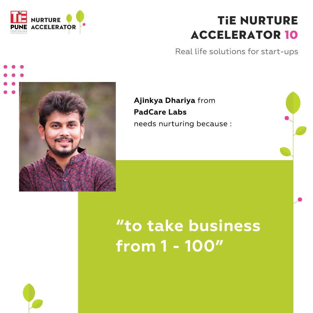 TiEPune's tweet photo. TiE Pune is delighted to introduce you to the Nurture Accelerator 10 cohort. Meet @Ajinkya_Dhariya - Founder &amp; CEO of @PadcareL

Congratulations @PadcareL, we are excited to be a part of your growth journey.

#TiEPune #startupaccelerator #entrepreneurs #equityfreeprogram https://t.co/5JPB6X44ff
