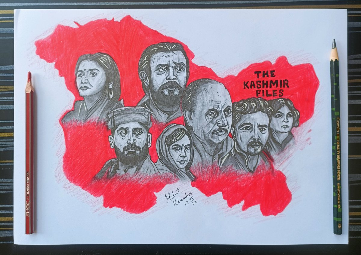 khambra_mohit's tweet photo. #TheKashmirFiles 👈 Deserves every award🏆
Poster Sketch by me...how it is?
#VivekAgnihotri
#KashmiriPandits #KashmiriHindus #Kashmir_Files #PallaviJoshi https://t.co/sORzwZTYAo