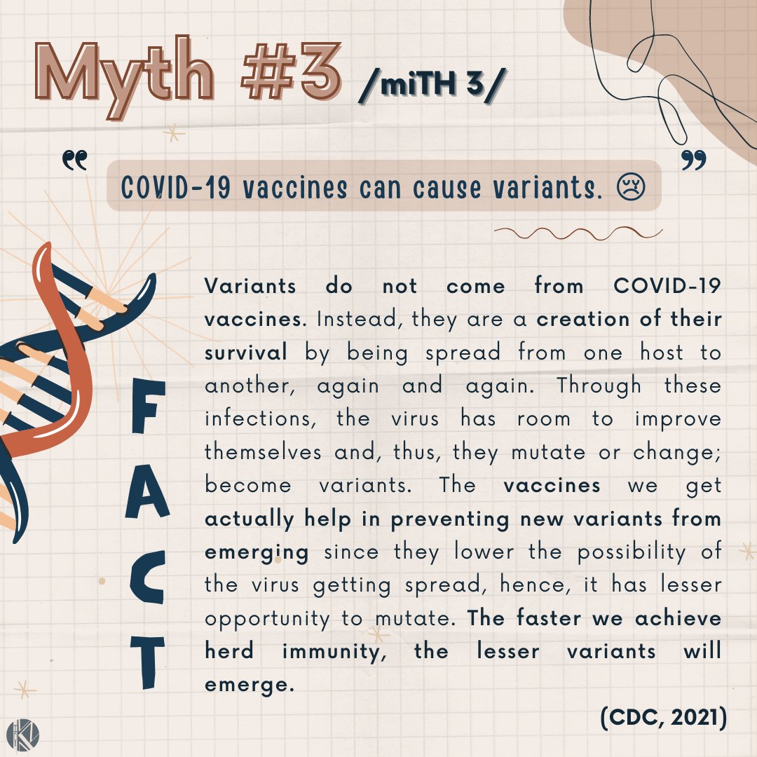 project_vkn's tweet photo. References: 
Centers for Disease Control and Prevention. (2021, December 15). Myths and facts about COVID-19 vaccines. Centers for Disease Control and Prevention. Retrieved March 9, 2022, from https://t.co/qiXASQaCiS https://t.co/t1jDWLHAIO