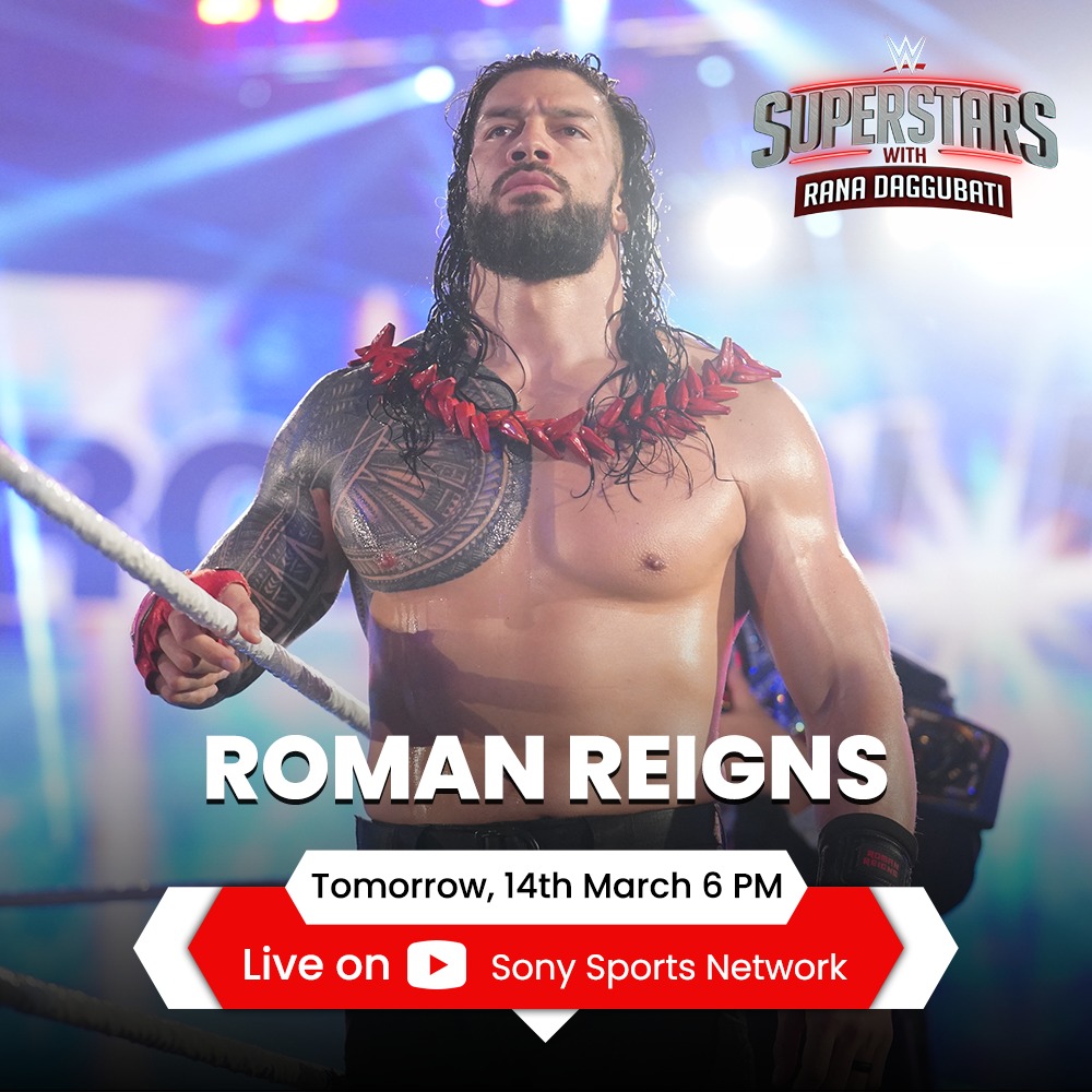 This is why @WWERomanReigns is truly our Tribal Chief. Watch his journey to superstardom exclusively tomorrow on @SonySportsNetwk's YouTube channel. #RomanReigns @RanaDaggubati #WWESuperstars #WWE @WWEIndia