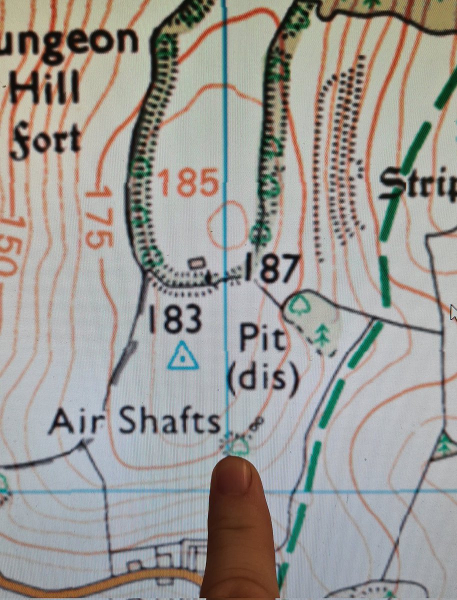 The Mystery Air Shafts. 1

THREAD 🧵

A few weeks back whilst looking for some plague villages on the Dorset Chalk uplands, I came across this. Not the Hill Fort. The Two Airshafts.