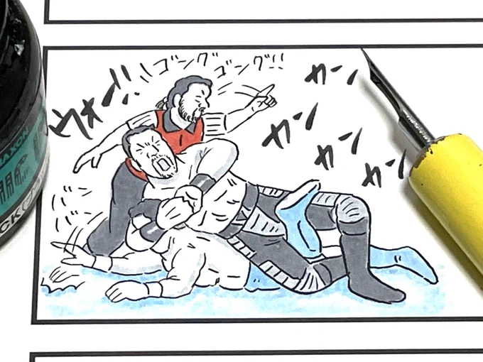 このあとガッデムポーズします。

#味のプロレス 