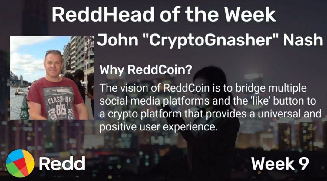 reddcoin's tweet image. Introducing the #ReddHead of the week: John “CryptoGnasher” Nash,  Lead Developer and Devoted ReddHead. 

#Redd #ReddCoin #RDD #Crypto #Altcoin #Developer #SocialMedia #SocialCoin #Tipping #Community