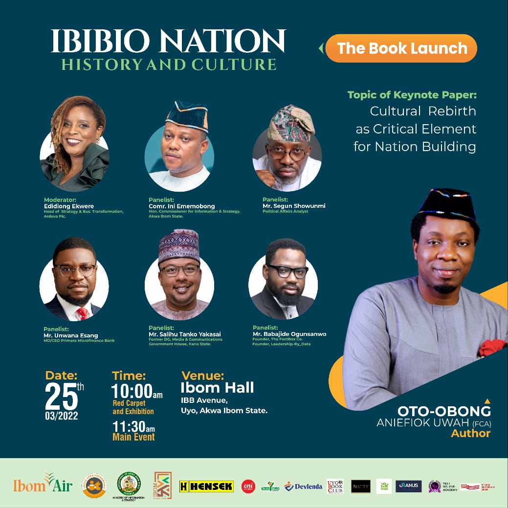 Ibibio Nation: History and Culture

Keynote
Cultural Rebirth: A Critical Element For Nation Building.

Meet The Panelists...

Edidiong Ekwere
Ini Ememobong 
Segun Showunmi 
Unwana Esang 
Salihu Tanko Yakasai 
Babajide Ogunsawo

#culture #akwaibomonline #AkwaIbomTwitter #ibibio