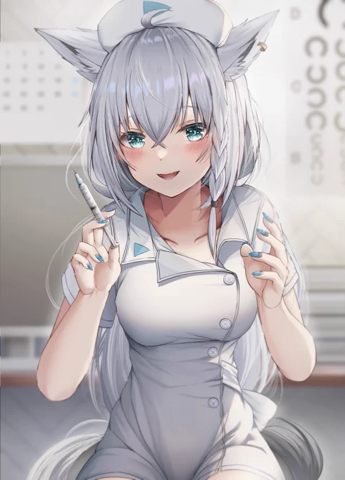 ナースフブちゃん💉

 #絵フブキ 